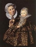 Frans Hals Catharina Hooft with her Nurse Sweden oil painting artist